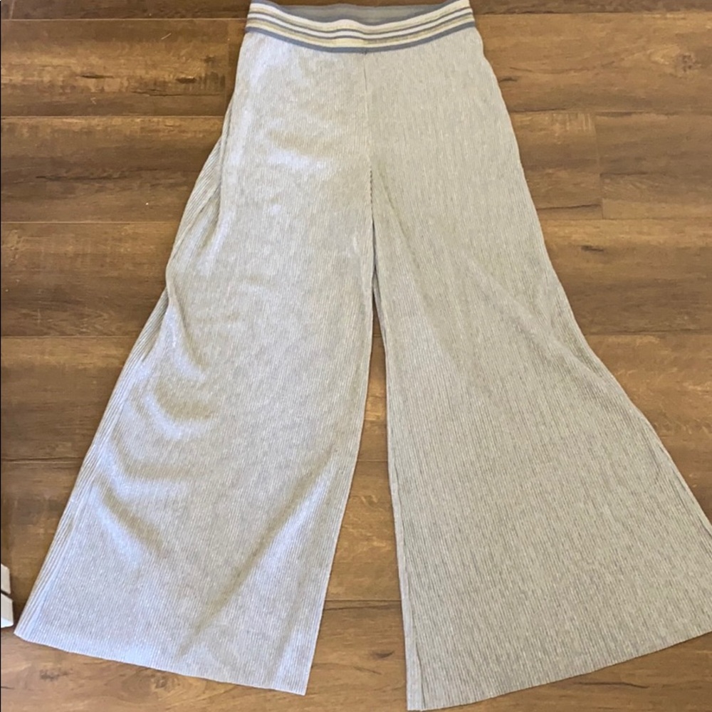 Brand New Anthropologie Glittery Silver Pants!